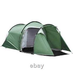 2-3 Person Tunnel Camping Tent, Groundsheet Rainfly Air Vents Waterproof Shelter