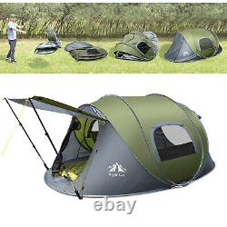 2-4 Man Camping Hiking Tent Waterproof Automatic Outdoor Instant Pop Up Tent UK