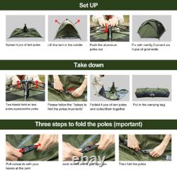 2-4 Man Camping Tent Waterproof Instant Automatic Easy Set Up Dome Holiday Tent