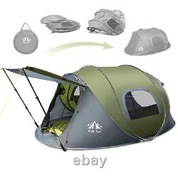 2-4 Person Pop Up Camping Tent Waterproof Automatic Setup Instant Family Tent UK