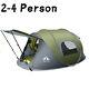 2-4 Person Pop Up Tent 1s Automatic Setup Camping Tent Waterproof Anti-mosquito