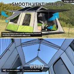 2-8 Person Instant Cabin waterproof Tents, Large Family Camping Outdoor Hiking