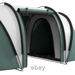 2 Bedroom Camping Tent with Living Area 3000mm Waterproof Green