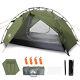 2 Man Person Camping Tent Double Layers Two Doors Pu3000mm Waterproof Dome Tent