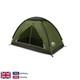 2 Person Camping Tent Waterproof 3000mm Dome 3 Season Fiberglass Pole Army Green