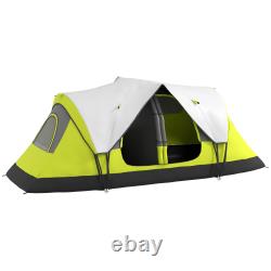 2 Room Camping Tent with 2000mm Waterproof Rainfly & Screen Panels