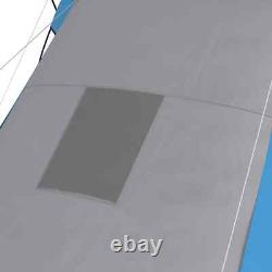2000mm Large Camping Tent Tunnel Tent with 2 Bedroom and Living Area Waterproof