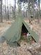 2001 Two Large Polish Ponchos Khaki Size 2 This Is A Teepee Tent, Also In Winter