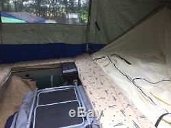 2008 Conway Festival Trailer Tent, Good condition, Blue/Cream, large awning