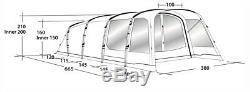 2019 OUTWELL WILLWOOD 6 BERTH LARGE FAMILY POLED TUNNEL TENT 110940 camping