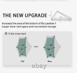 2021 New Version 3F UL GEAR Lanshan 1 Ultralight Camping 3 Season 15D Silnylon