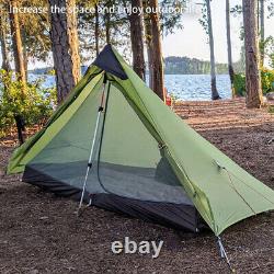 2021 New Version Lanshan 1 Ultralight Camping 3 Season 15D Silnylon Rodless Tent