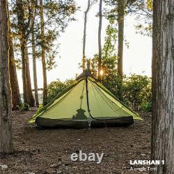 2021 New Version Lanshan 1 Ultralight Camping 3 Season 15D Silnylon Rodless Tent