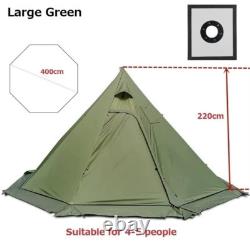 2024 New Pyramid Tent with Snow Skirt Ultralight Outdoor Camping Teepee with a C