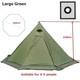 2024 New Pyramid Tent With Snow Skirt Ultralight Outdoor Camping Teepee With A C