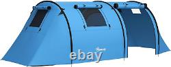 3-4 Man Camping Tent, Large Family Tent with Bedroom and Living Room, 3000Mm Wat