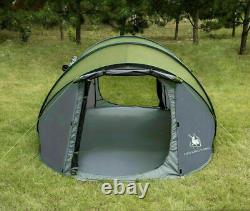 3-4 Man Family Camping Tent Portable Pop Up Waterproof Outdoor Hiking Tent