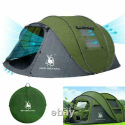 3-4 Man Family Pop Up Tent Automatic Waterproof Outdoor Camping Portable Hiking