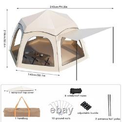 3-4 Man Large Automatic Instant Tent for Family Outdoor Camping 240210140cm UK