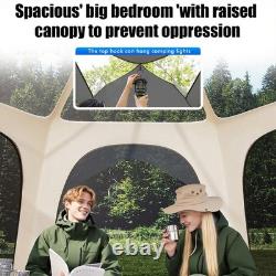 3-4 Man Large Automatic Instant Tent for Family Outdoor Camping 240210140cm UK