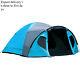 3-4 Man Tent With Porch, Camping Tent For 3 To 4 Persons With Sewn-in Groundsheet