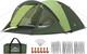 3-4 Mantent With Porch, Pu3000mm Waterproof Family Camping Tent