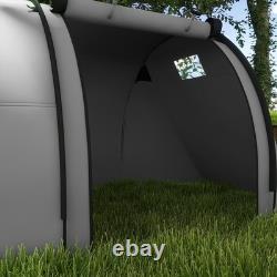 3-4 Person Camping Tent Large Family Tunnel Waterproof 3000mm with 2 Rooms