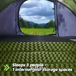 3-4 Person Easy Pop Up Tent Waterproof Instant Family Tents for Camping Hiking