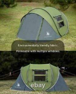 3-4 Person Easy Pop Up Tent Waterproof Instant Family Tents for Camping Hiking