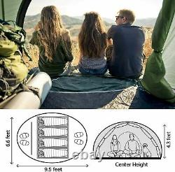 3-4 Person Family Camping Tents Waterproof Easy Instant Pop Up Hiking Tent