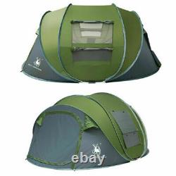 3 -4 Person Outdoor Automatic Throwing Pop Up Camping Hiking Family Tent Large