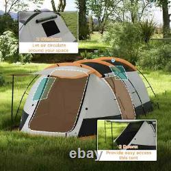 3-4 Person Tunnel Camping Tent 2000mm Waterproof Family Shelter with Carry Bag
