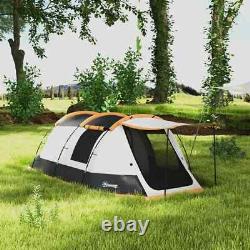 3-4 Person Tunnel Camping Tent 2000mm Waterproof Family Shelter with Carry Bag