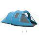 3-4 Person Tunnel Tent 2 Room Bedroom Window Camping Festival Carry Bag Blue