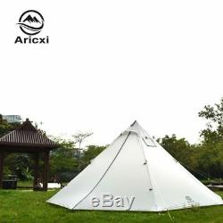 3-4 Person Ultralight Outdoor Camping Teepee 20D Silnylon Pyramid Tent Large