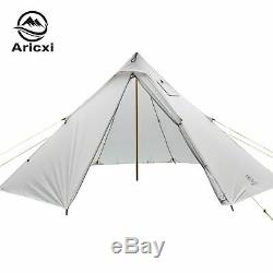 3-4 Person Ultralight Outdoor Camping Teepee 20D Silnylon Pyramid Tent Large New