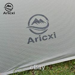 3-4 Person Ultralight Outdoor Camping Teepee 20D Silnylon Pyramid Tent Large New