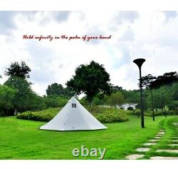 3-6 Person Ultralight Outdoor Camping Teepee 20D Silnylon Pyramid Tent Large