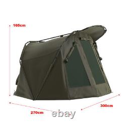 3 Man 3M Large Carp Fishing Bivvy Day Tent Fishing Camping Overnight Shelter UK