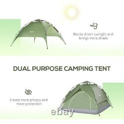3 Man Camping Tent Automatic Pop Up Tent Portable Double Layer for Festival Hi