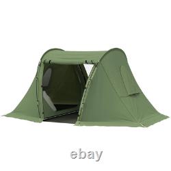 3 Man Dome Tent 3000mm Waterproof Windows Sewn-in Groundsheet Multi Room FOXDEN