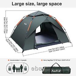 3 Man Person Automatic Pop Up Ultralight Dome Tent 4 Seasons Water & Windproof