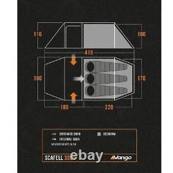 3 Man Trekking Tunnel Tent Vango Scafell 300+ (Plus) Tent (2025)