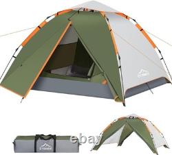 3-Person Instant Pop-Up Camping Tent Waterproof & Windproof Outdoor Shelter