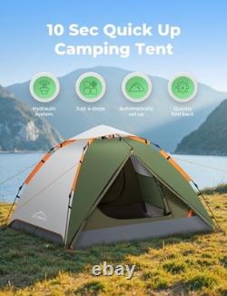 3-Person Instant Pop-Up Camping Tent Waterproof & Windproof Outdoor Shelter