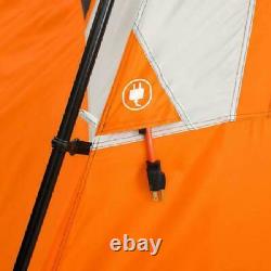 3 Room Camping Instant Cabin Tent Integrated LED Light 12 Person Outdoor Shelter