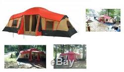 3 Room LARGE Cabin Tent 10 Person 20'x11' Camping Hunting Outdoor Ozark Trail