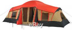 3 Room LARGE Cabin Tent 10 Person 20'x11' Camping Hunting Outdoor Ozark Trail