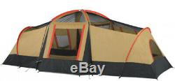 3 Room LARGE Cabin Tent 10 Person 20'x11' Camping Hunting Outdoor Ozark Trail