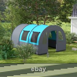 3000mm Waterproof Camping Tent, Large Family Tent for 5-6 Man